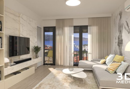 pogled na more stan projekt 3d seget vranjica